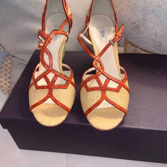 Prada Wedges Size 36.5 - Picture 2 of 5
